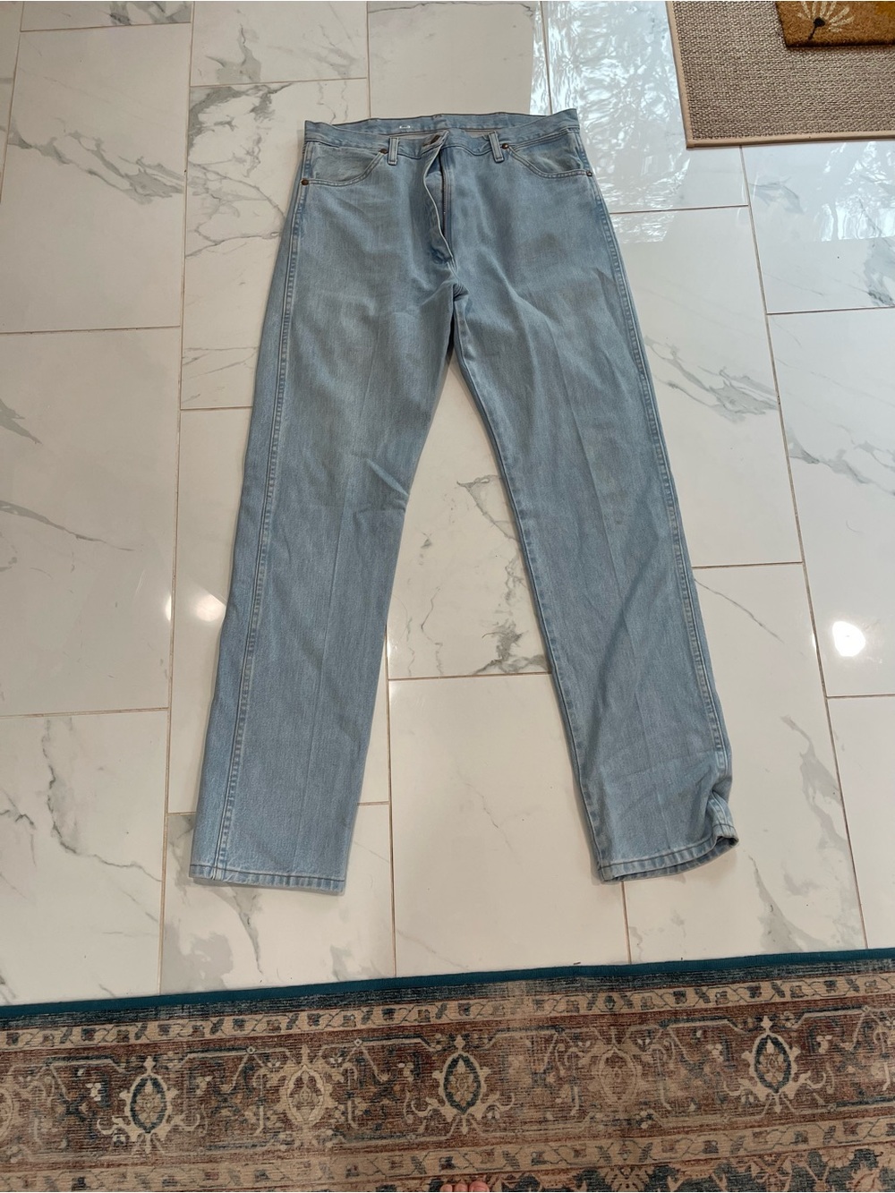 Wrangler Light Blue Straight Men's Jeans